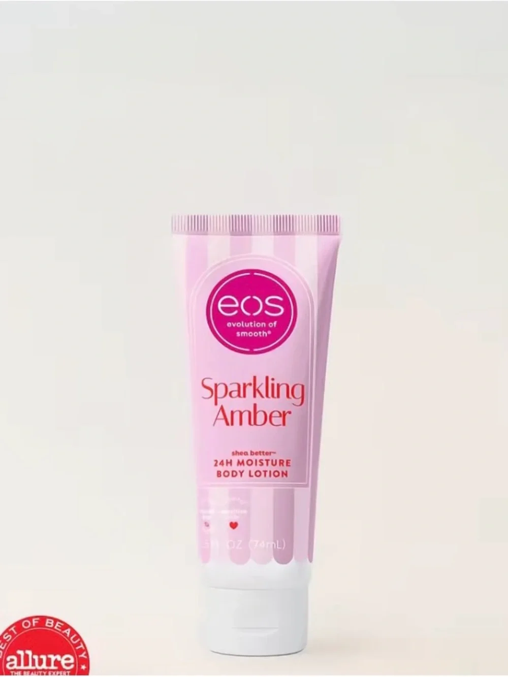 3 eos Sparkling Amber Body Lotion - Light EOS Travel size mini body lotion